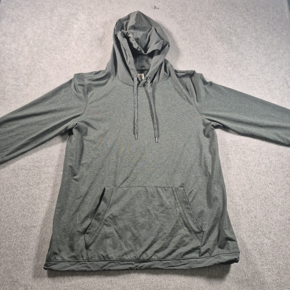 Vuori Sunday Element Hoodie Mens M Green Performance Pullover Athletic V264